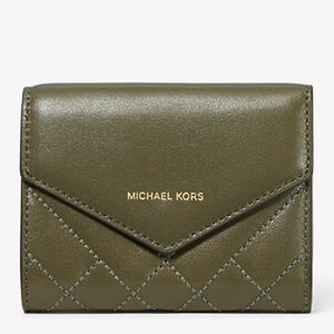 Michael Kors Small Quilted Leather Envelope Wallet